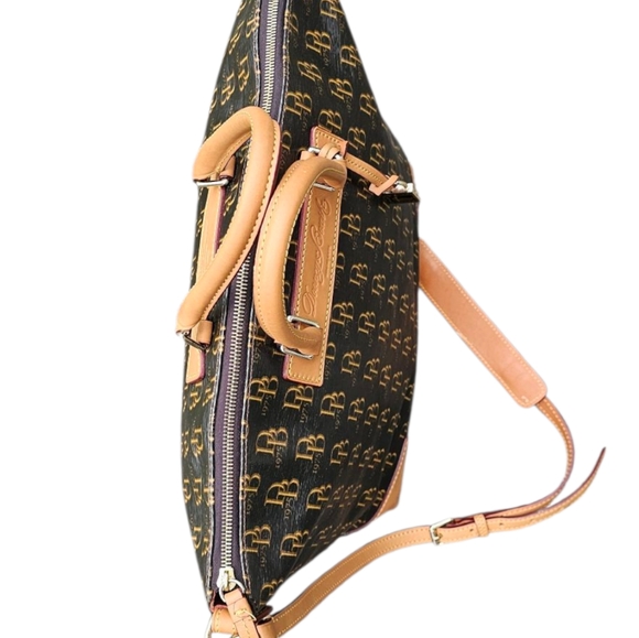 Dooney & Bourke Brown and Tan Satchel - Picture 4 of 10